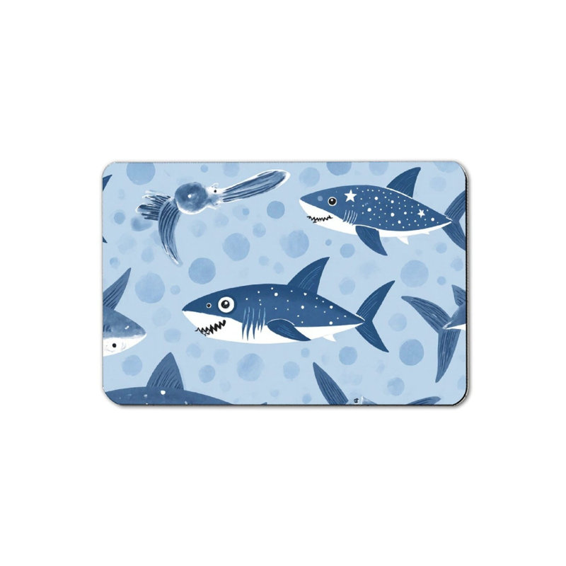 Tapis de bain Underwater Shark Scene pour salle de bain, 16 x 24