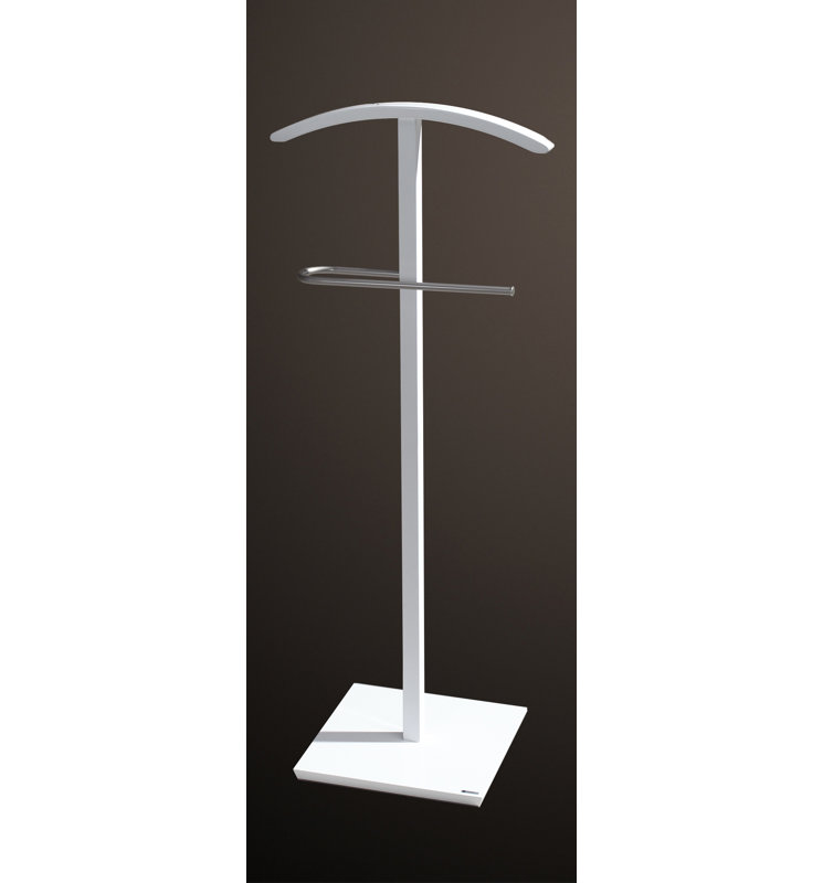 Ahrens Freestanding Valet Stand, White