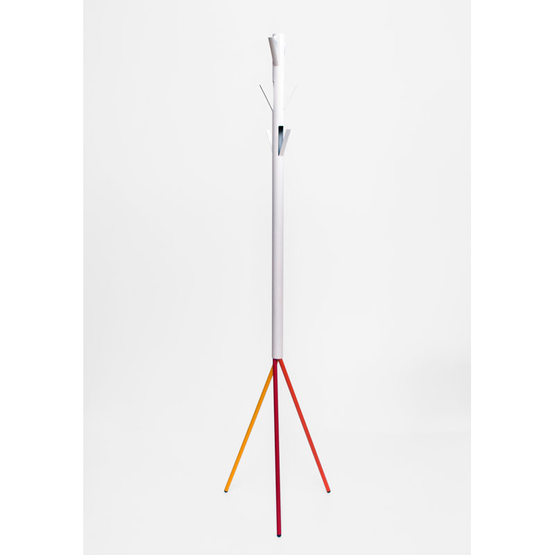 Sandoval Metal Freestanding Coat Rack, White