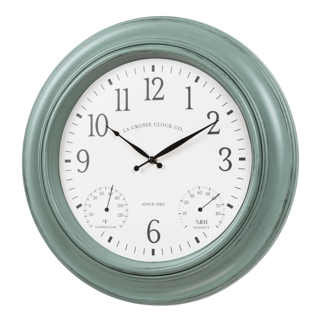 Aizhan 18" Outdoor Quartz Wall Clock August Grove®