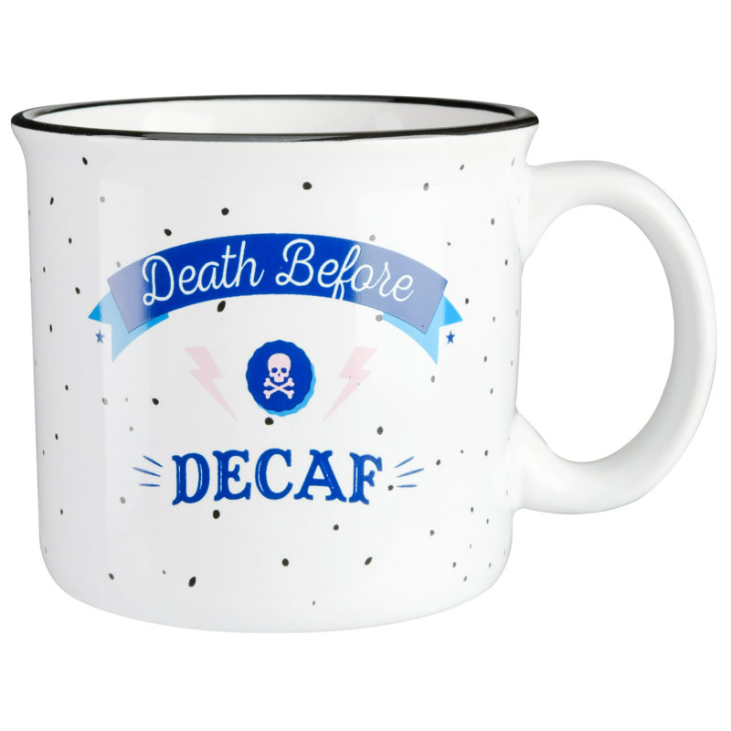 Ensemble de grandes tasses à café de 18 oz en grès de style campagnard - grandes tasses à café 4 pièces à large ouverture et poignée confortable