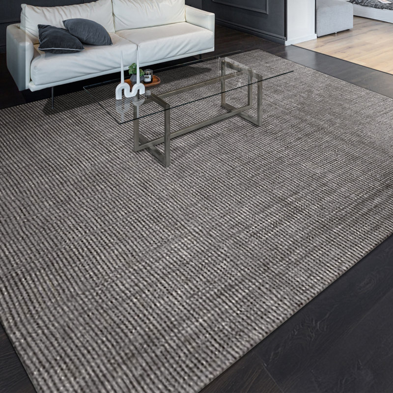 Striped Area Rug in Brown