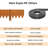 Corten Steel Landscape Edging - 6 Pack Pre-Rusted Heavy Duty Hammer-In Garden Border, No-Dig Design