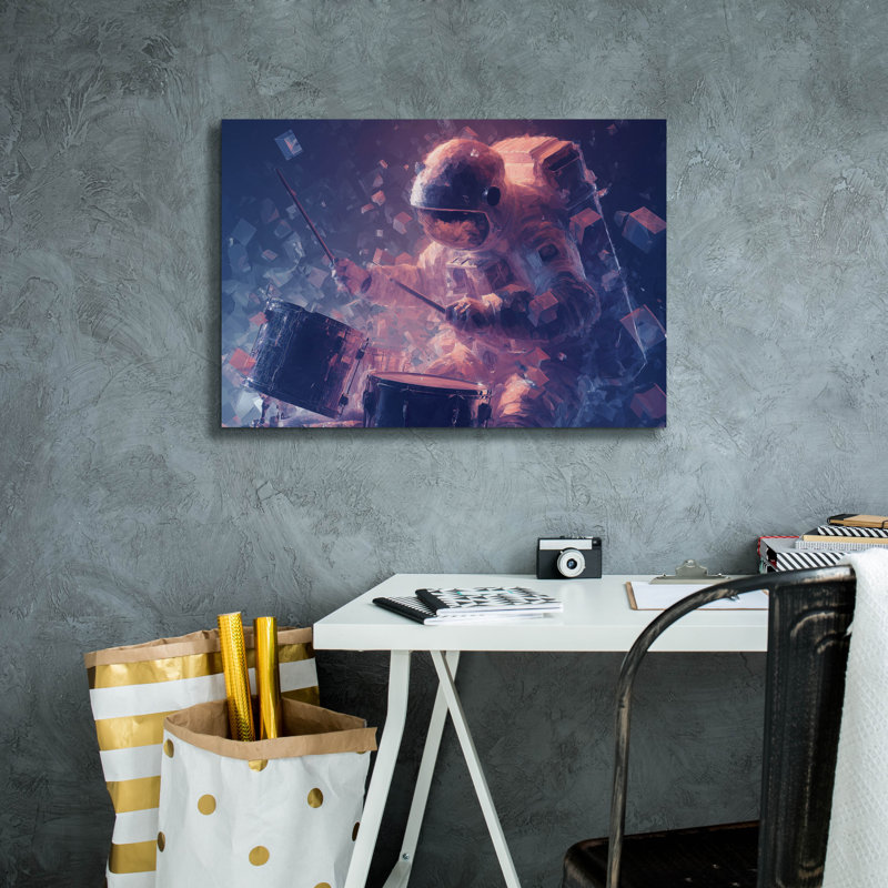  'Galactic Percussionist' by Ann Klee Canvas Wall Art, 26" x 18", 18" H x 26" W