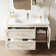 Francess 39.4'' Single Bathroom Vanity with Faux Marble Top