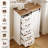 31.2" W Farmhouse Dresser with 5 Drawers, Bedroom Dresser with Sliding Barn Door, White Dresser for Bedroom and Entryway