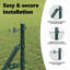 Hexagon Fence Green Steel-2116539508