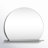 Amici Stainless Steel Round Mirror with Shelves