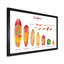 Surfing Boards - reproduction de cadre flottant sur toile-214142251-214142250
