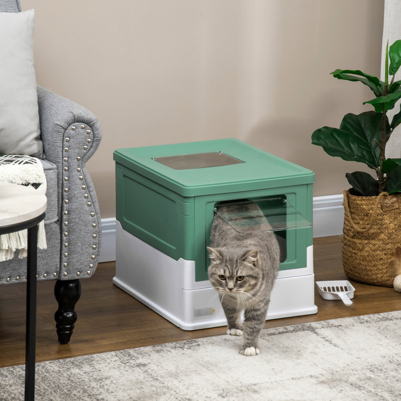 Litière pour chat fermée