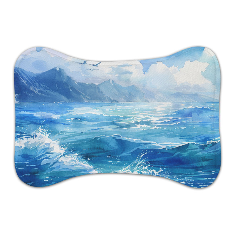 Tapis aquarelle coloré 1 pièce