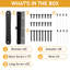 Louvers Hardware Set For Blinds And Shutters, Complete Kit For  Only 11 Boards, Stainless Steel E-Coated Black