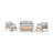 4-Person Outdoor Acacia Wood Conversation Set With Cushions And Table