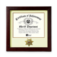 Jaylene Brown Wood Beveled Picture Frame with Mat