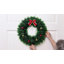17" Green Tinsel Artificial Christmas Wreath With A Bow