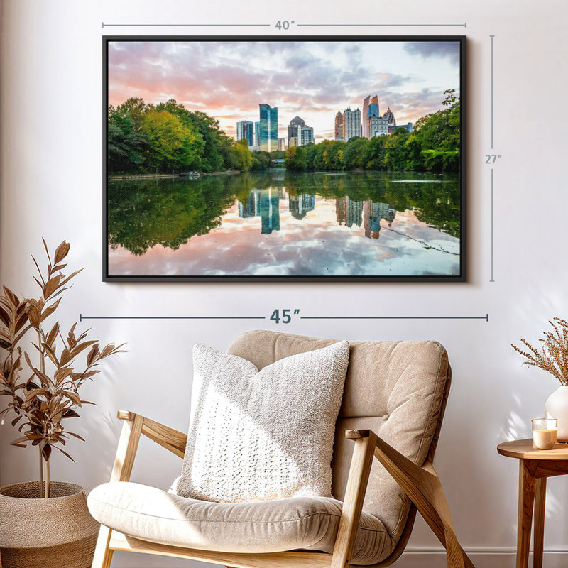 Midtown Atlanta Park Canvas Print, 27" H x 40" W