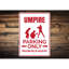 Enseigne en aluminium Umpire-596722806