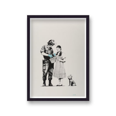Editions Stop And Search by Banksy - Single Picture Frame Print