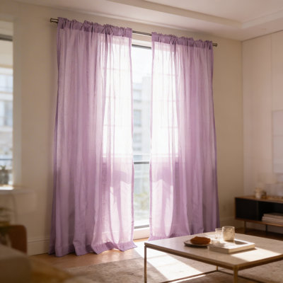 Rayna Semi Sheer Curtain Panel Pair