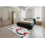 Gris abstrait/rouge/Tapis décoratif grise-1032273642