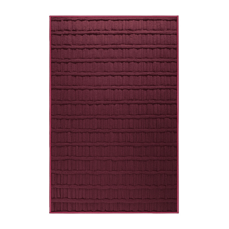 Tapis rouge en treillis lavable à la machine, Tapis de couloir 2 pi x 5 pi