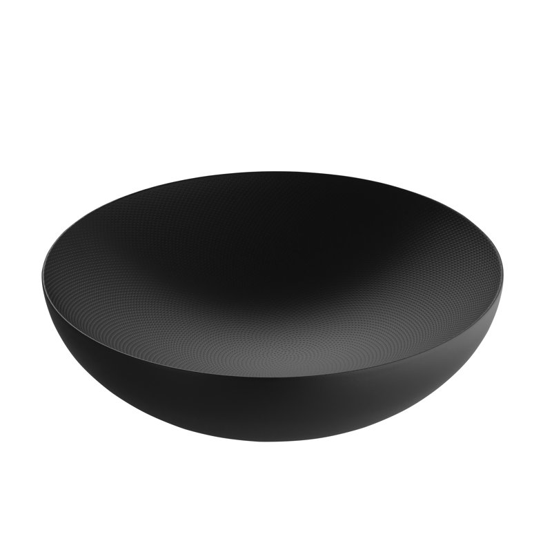 DOUBLE BOWL BLACK, 3.74" H x 12.6" W x 12.6" D