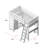 Gannon Kids Twin Loft Bed with Drawers-898425486