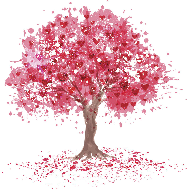 Cherry Blossom Tree - Wrapped Canvas Print, 61cm H x 91cm W x 3.8cm D