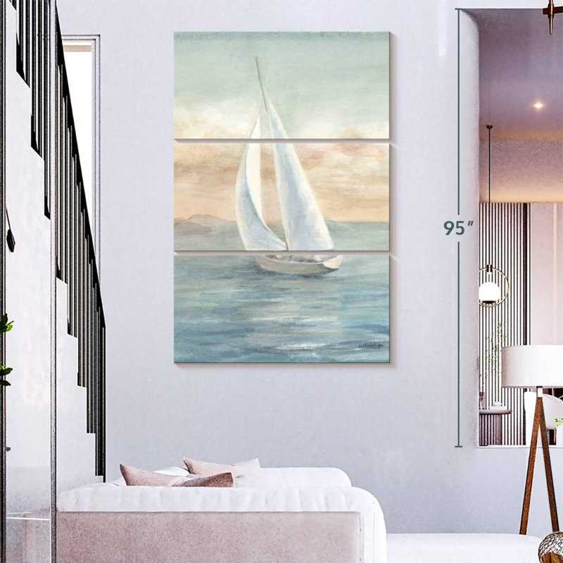 Beach full sail i Aletra, H 38 po x l 24 po