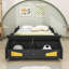 Lit plateforme en bois avec roulettes et espace de rangement Advaith-1787634449