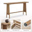 Console de 63 po pour entrée moderne, brun naturel