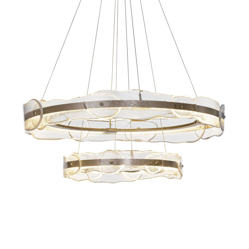 Luminaire suspendu géométrique à niveaux solstice, Platine rétro