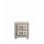 Table de chevet Reggie en tissu beige