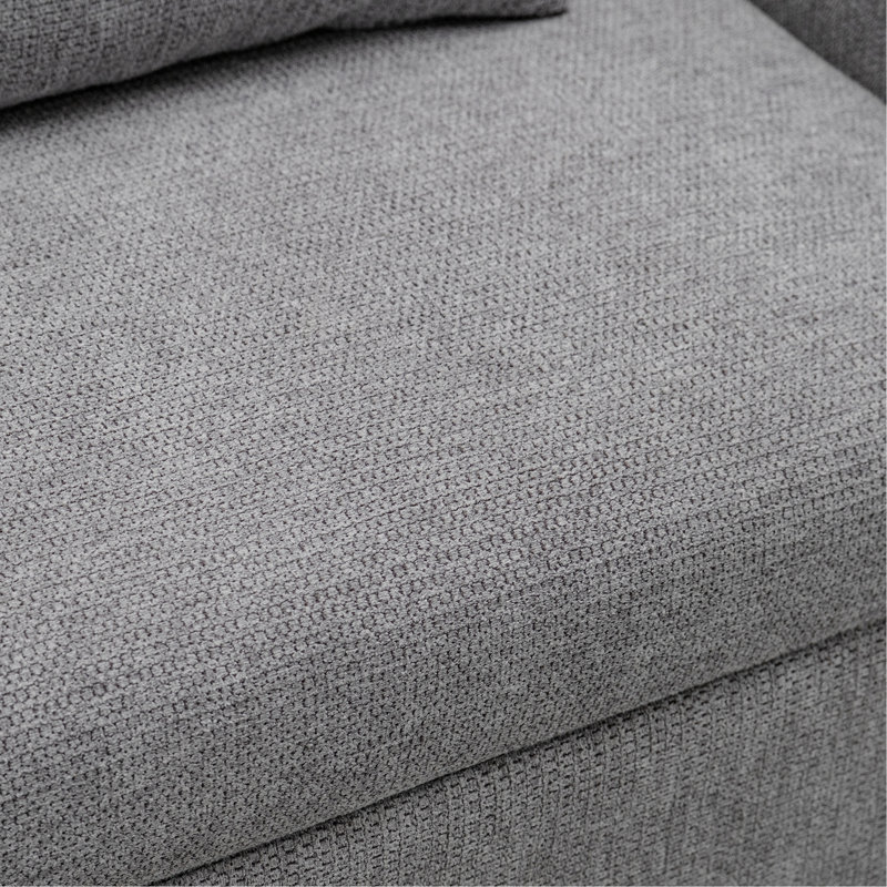 Fauteuil-lit convertible simple, canapé-lit coulissant 3 en 1 avec carte d'ordinateur et ports USB. Il peut être utilisé à la fois pour le travail et pour la détente dans divers cas de figure (gris)