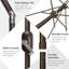 Parasol de marché avec manivelle 8,00 po Sophialynn-1089788600