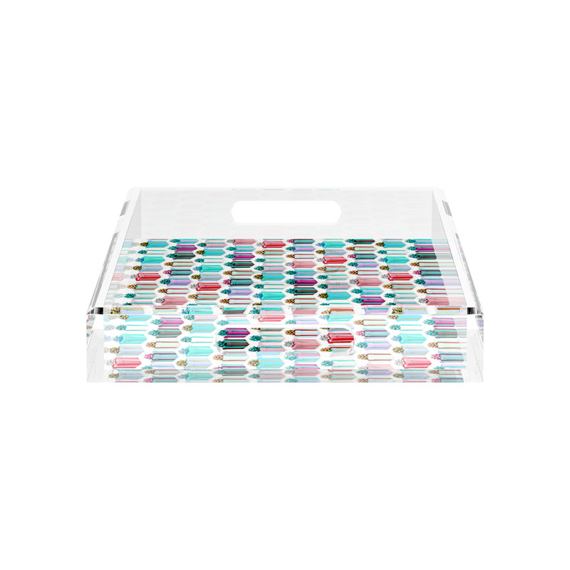 Decorative Tray, 17"W x 10.5"D x 2"H
