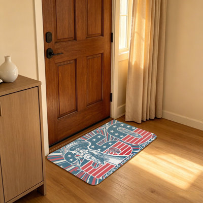 Tapis d'entrée rectangulaire 20 "x 32" de style militaire