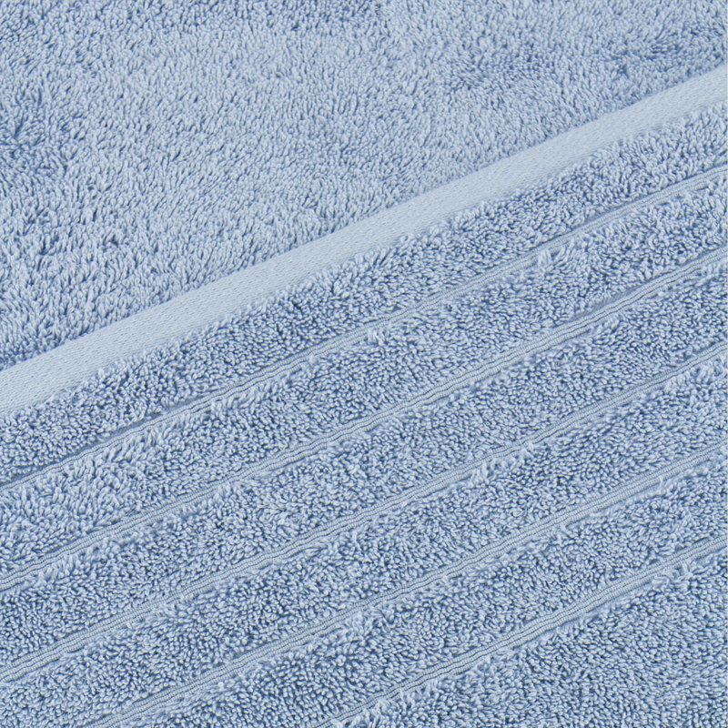 Shantae 100% Turkish Cotton Towel Set - Piece, Plush, Lightweight, and Highly Absorbent - Set of 4, Blue
