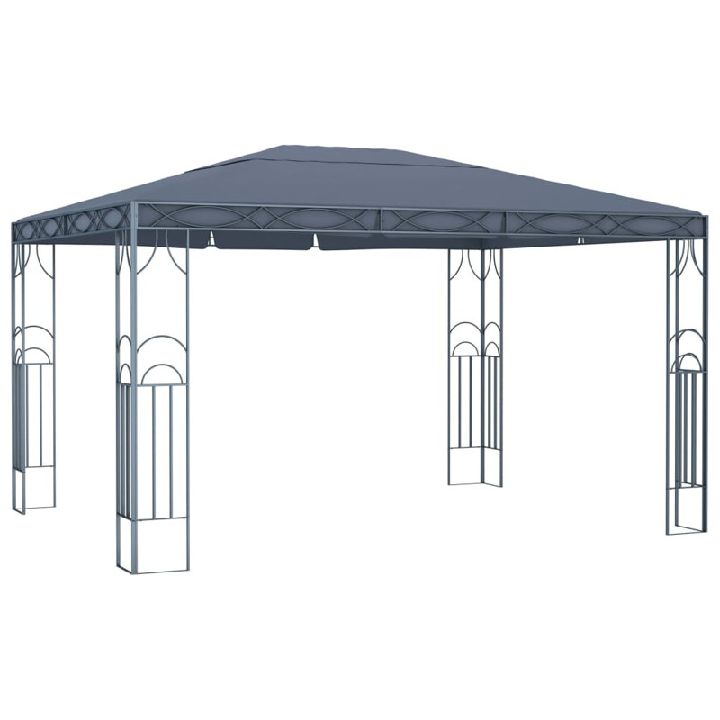Carlita Gazebo With LED String Lights 400X300 Cm_17, Anthracite