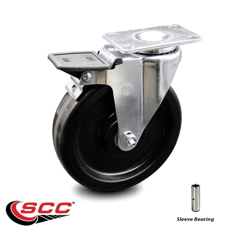 Phenolic Caster with Brake