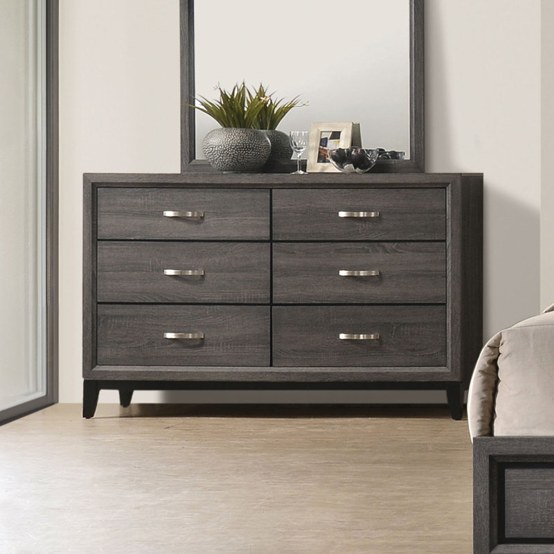 Ferris Beeson 6-Drawer Dresser, Gris