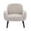 Chaise d'appoint rembourrée avec pieds en bois d'hévéa Yousef-114604886