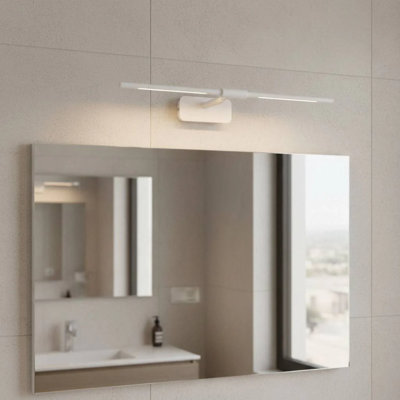 UltraBeam 4 Watt LED 500mm Wide White Adjustable Over Bathroom Cabinet Light