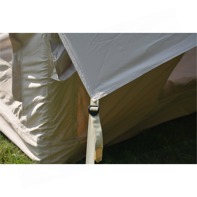 Tente de camping gonflable 4 saisons avec structure gonflable haute performance et structure gonflable 4 à 6 personnes, Noir