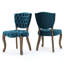 Chaise capitonnée KD (ensemble de 2)