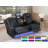 Tayeba Diamond Faux Leather Reclining Sofa -106485172
