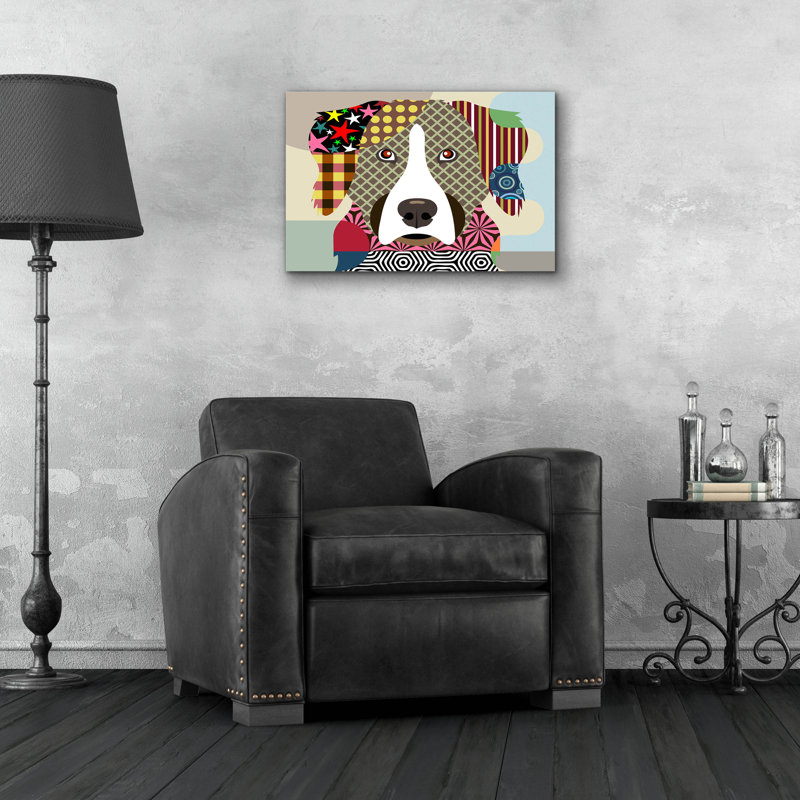 «Bernese Mountain Dog» par Lanre Adefioyue, H 16 po x l 24 po x P 0,2 po