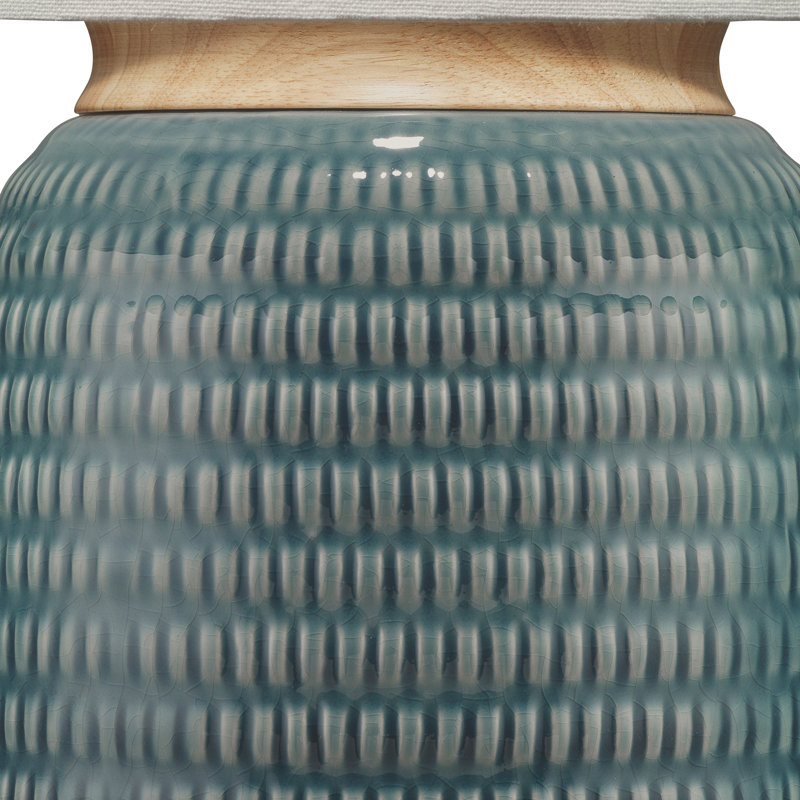 Lampe de table 24 po Alleyton, Bleu