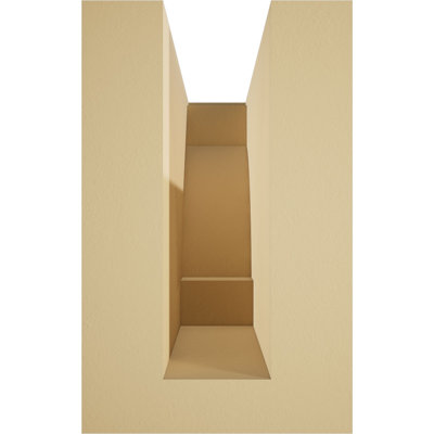 5"W x 8"H x 16"L Standard Mediterranean Signature Urethane Rafter Tail, Primed Tan