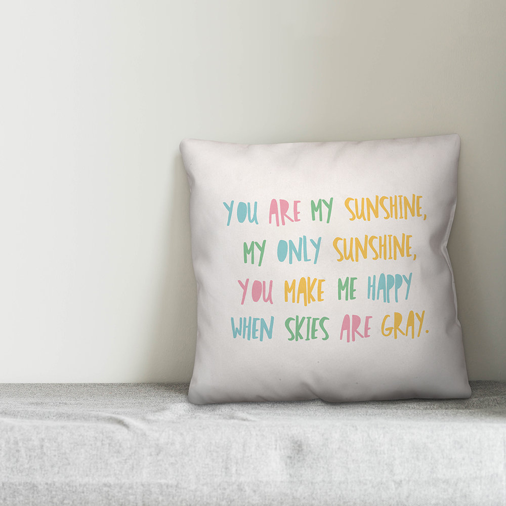  You are My Sunshine Reversible Throw Pillow Designs Direct Creative Group